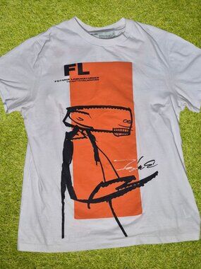 Off White x  Futura Laboratories x MCA "Figures of Speech" Tee White Medium